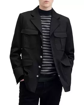 Узкая куртка ALLSAINTS Eldon, черный