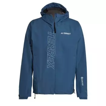 Узкая куртка для отдыха на открытом воздухе ADIDAS TERREX, темно-синий