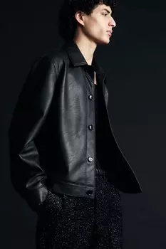 Узкая куртка H&M, черный