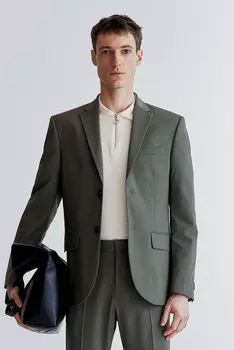 Узкая куртка H&M, хаки