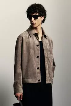 Узкая куртка H&M, серый