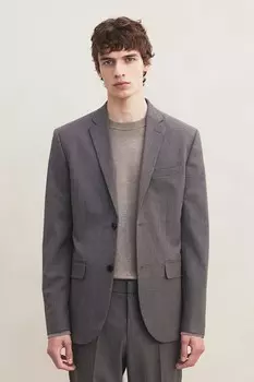 Узкая куртка H&M, серый