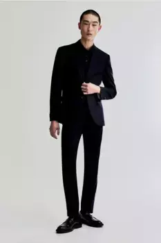 Узкая куртка H&M, синий