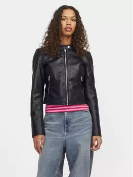 Узкая куртка из искусственной кожи Jjxx, черный