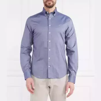 Узкая оксфордская рубашка Gant, синий