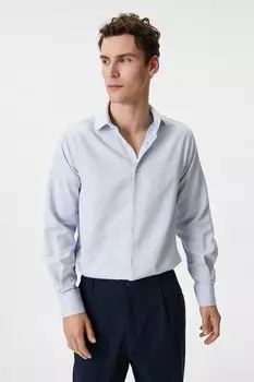 Узкая рубашка Koton, синий