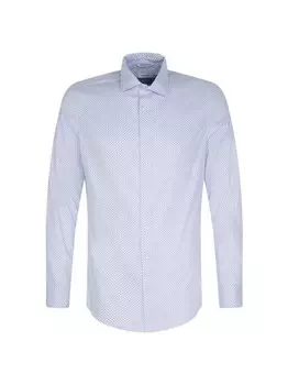 Узкая рубашка performance с длинными рукавами Seidensticker, синий