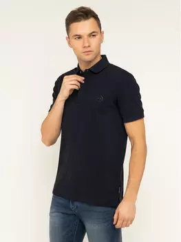 Узкая рубашка-поло Armani Exchange, синий