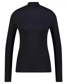 Узкая рубашка с высоким воротником Rich & Royal, черный