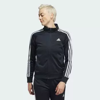 Узкая спортивная куртка с 3 полосками Primegreen Essentials Warm-Up Adidas, цвет Legend Ink