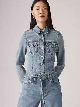 Узкая строгая куртка дальнобойщика Levi's, цвет Hang On To Your Love - Medium Wash