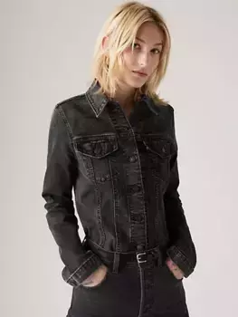 Узкая строгая куртка дальнобойщика Levi's, цвет Born Leader - Medium Wash