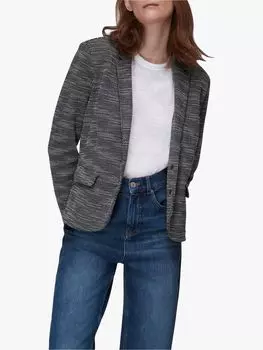 Узкая твидовая куртка из джерси Whistles, темно-синий/разноцветный