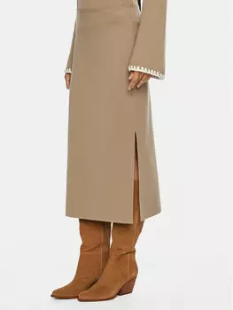 Узкая юбка-карандаш Luisa Spagnoli, бежевый