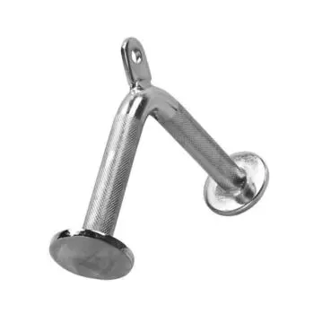 Узкая V-образная рукоятка на трицепс и бицепс, хром. GORILLA SPORTS, серебро