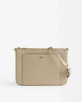 Узкая женская сумка через плечо с простой застежкой-молнией Parfois, золотой