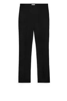 Узкие эластичные брюки Arket, черный