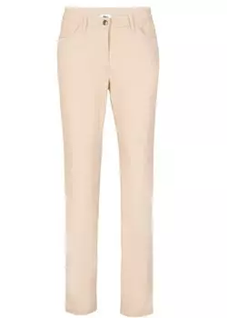 Узкие эластичные брюки Bpc Bonprix Collection, бежевый