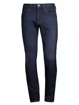 Узкие эластичные джинсы с пятью карманами Loro Piana, синий