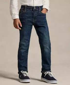 Узкие эластичные джинсы Sullivan для малышей и маленьких мальчиков Polo Ralph Lauren, синий