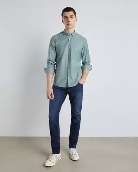 Узкие эластичные мужские джинсы Easy Wear, темно-синий