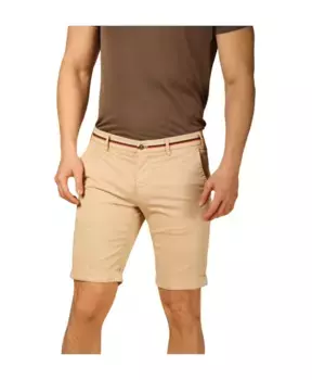 Узкие эластичные шорты бермуды чинос Mason'S, бежевый