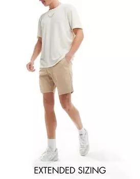 Узкие эластичные шорты чинос ASOS DESIGN