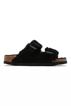 Узкие аризонские сандалии из овчины Birkenstock, черный