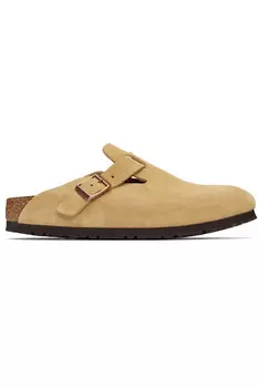 Узкие бостонские лоферы-слипоны Birkenstock, цвет latte cream