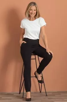 Узкие брюки 27 дюймов Anna Rose, черный