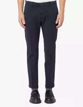 Узкие брюки Чино из габардина Briglia, синий