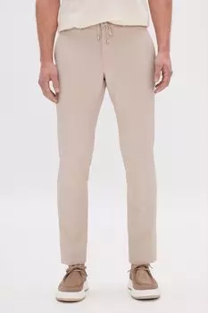 Узкие брюки чинос Ac&Co, бежевый