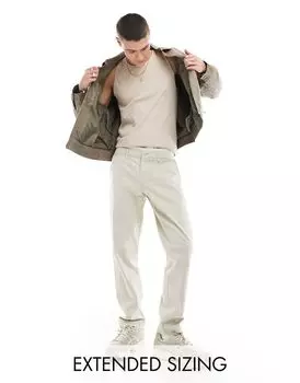 Узкие брюки чинос ASOS DESIGN с камнем