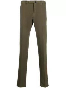 Узкие брюки чинос Incotex, зеленый