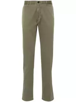 Узкие брюки чинос Incotex, зеленый