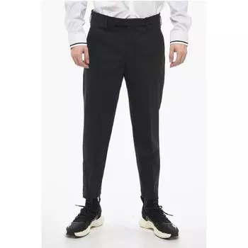 Узкие брюки-чинос JAMIE с молниями на щиколотках Neil Barrett, Black