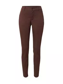 Узкие брюки-чинос Kaffe KA Lea Rivet, коричневый