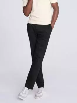 Узкие брюки чинос Moss, черные