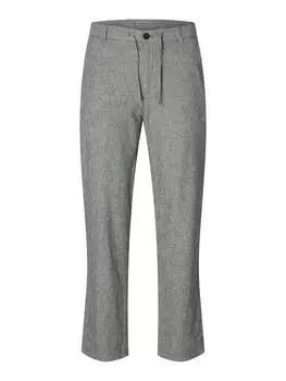 Узкие брюки-чинос SELECTED Brody, серый