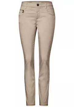 Узкие брюки-чинос STREET ONE, бежевый
