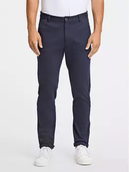 Узкие брюки чиносы Lindbergh, синий