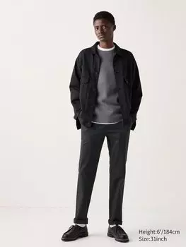 Узкие брюки-чиносы Uniqlo, цвет 09 черный