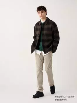 Узкие брюки-чиносы Uniqlo, цвет 32 бежевый
