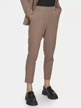 Узкие брюки чиносы Vila, коричневый