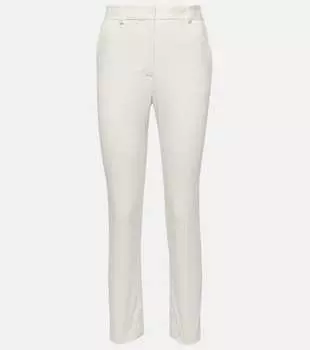 Узкие брюки Coleman средней посадки из смесового хлопка Joseph, белый