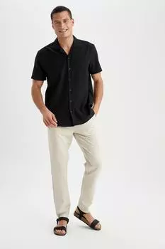 Узкие брюки DeFacto, бежевый