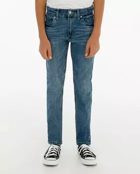 Узкие брюки для мальчика синего цвета Levi's, синий