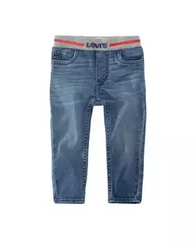 Узкие брюки для мальчика темно-синего цвета Levi's, темно-синий