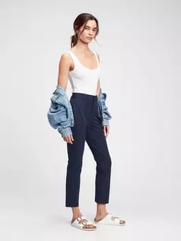 Узкие брюки до щиколотки Gap, синий