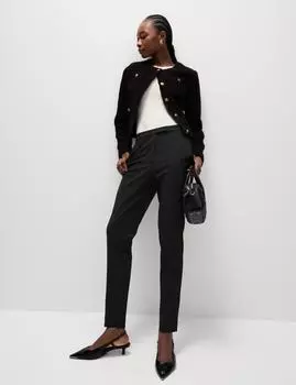Узкие брюки до щиколотки Grazer Marks & Spencer, черный